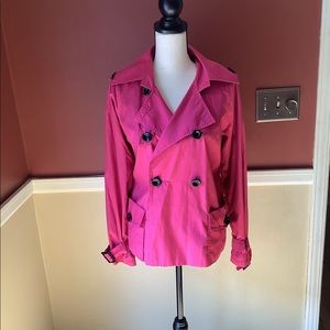 Chico’s pink trench coat
